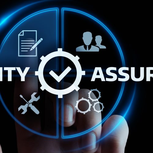 Quality Assurance Service Guarantee Standard Internet Business Technology Concept.